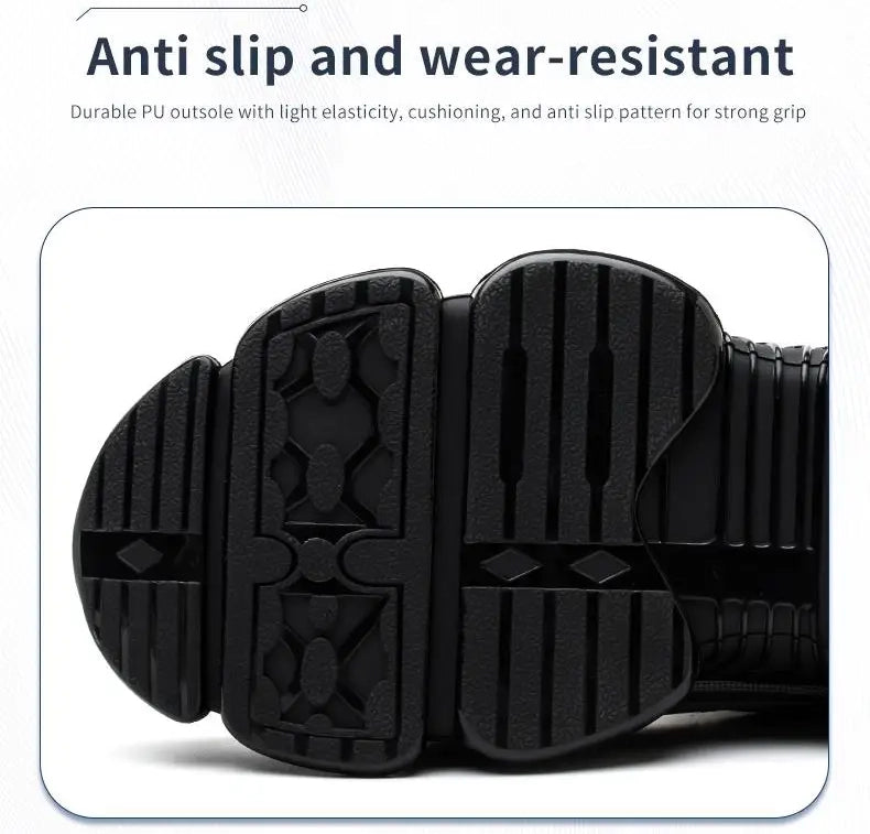 2024 New Rotating Button Anti-puncture Air Cushion Indestructible Work Sneakers