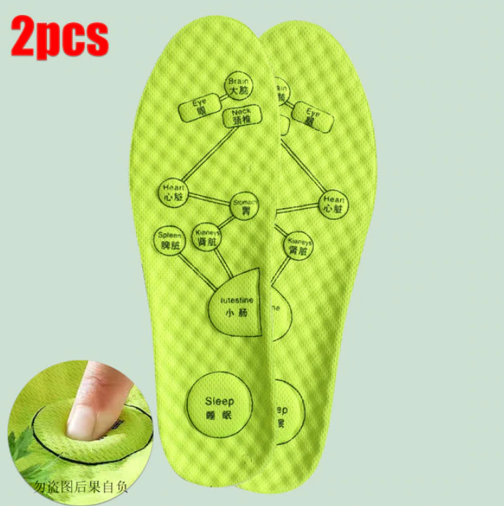 Foot Acupressure Insole, Soft Breathable Sports Cushion Inserts Orthopedic Shoe Sole