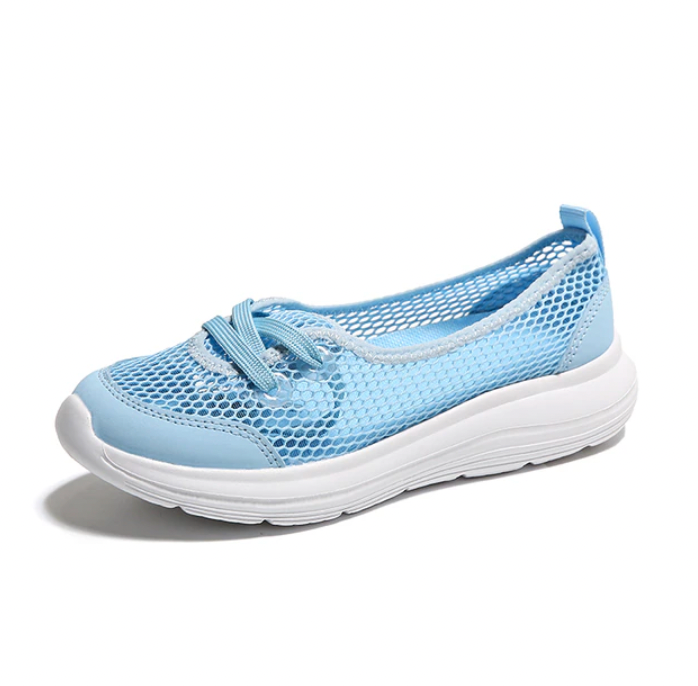 Women's Shoes Summer Flat Sneakers, Breathable Comfortable Light Slip-on