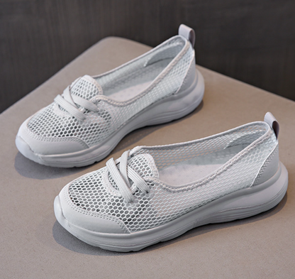 Women's Shoes Summer Flat Sneakers, Breathable Comfortable Light Slip-on